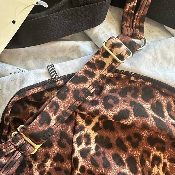 Ruby Ribbon Palm Beach One-Piece Swimsuit Leopard Print Style 1902 22 - Picture 6 of 8